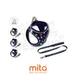Mita Air Mesh 2Li Bundle Set Kedi Kopek Gogus Tasmasi + Kopek Gezdirme Tasmasi/Kayisi