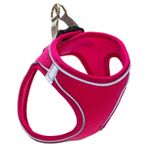 Mita Air Mesh Köpek Neon Pembe Göğüs Tasması