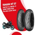 Mitas Yamaha mt 07 Mitas Sport Force + Lastik Takımı 120/70-17 + 180/55-17