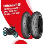 Mitas Yamaha mt 09 Mitas Sport Force + Lastik Takımı 120/70-17 + 180/55-17