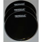 Mitello BDHD-20/1 20 İnç Siyah 51 cm Çaplı Film Deri Bateri ve Maç Davulu