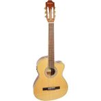 Mitello Ince Kasa Elektro Klasik Gitar LC3923SCEQ Naturel - Siyah