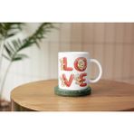 Mithor Shop Ayıcık – Love Yazılı Sevgililer Günü Özel Tasarım Kupa - Beyaz
