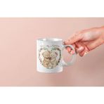 Mithor Shop You + Me = Forever Yazılı Ayıcık Kupa – Sevgililer Günü Özel Tasarım - Beyaz