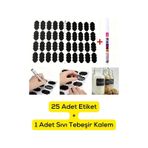 Mithra Life 25 Adet Kavanoz Baharat Kalemli Sticker Etiketi Mıt1102