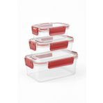 Mithra Life 3 Adet Vakumlu Sızdırmaz Saklama Kabı Seti 375Ml 900Ml 1700Ml Mıt1163