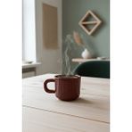 Mithra Life El Yapımı 260 Ml Bordo Parlak Seramik Mug Çay Kahve Kupası Mit1303