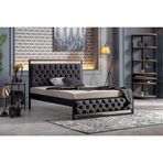 Mithra Metal Karyola, Siyah, Antrasit 120X200
