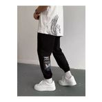 MİTO SPORT SİYAH KELEBEK Paca Lastikli Ve Erkek Bel Slim fit Eşofman Altı