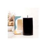 Mitr 12x7 cm Siyah Silindir Mum