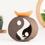 Mitr Ying Yang Özel Tasarım El Yapımı Buhurdanlık Renksiz