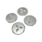 Mitsubishi Alüminyum Jant Göbeği Yapıştırma Gri 60Mm 4 Adet
