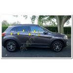 Mitsubishi Asx Paslanmaz Çelik 6 Parça Krom Cam Çıtası