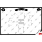 Mitsubishi Carisma 1999-2004 Torpido Konsol Trim Göğüs Maun Kaplama Set 13 Parça Gümüş Renk