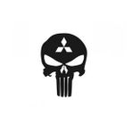 Mitsubishi Kuru Kafa Punisher Araba Sticker Yapıştırma