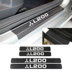 Mitsubishi L200 4 Adet Karbon Kapı Eşiği Sticker