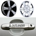 Mitsubishi outlander Kapı Kolu Jant Sticker Yapıştırma 8 Ad