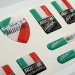Mitsubishi Ralli Art İtaly Sports Logo Damla Silikon Grup Sticker