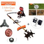 Mitsuyama Japon Toprak Çapalama Makinesi 5,5 hp Benzinli Motor Gücü ile 2 Çapa Aparatı
