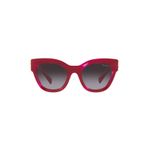 Miu Miu 01YS 16H09S 51 Bordo Çekik Çerçeve Kadın Güneş Gözlüğü