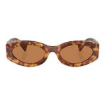 Miu Miu 11WS 4BW-2Z1 54 Kadın Kahve Çekik Çerçeve Güneş Gözlüğü