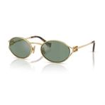 MIU MIU 52YS 5AK04M 54 Kadın Oval Gold Metal Güneş Gözlüğü