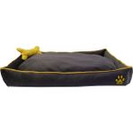 Miu Pets Ortopedik Kedi Ve Köpek Yatağı Yıkanabilir Kemik Yastıklı Tüplü - Gri - 70 x 100 x 17 cm