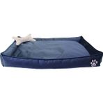 Miu Pets Ortopedik Kedi Ve Köpek Yatağı Yıkanabilir Kemik Yastıklı Tüplü - Mavi - 70 x 100 x 17 cm