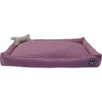 Miu Pets Ortopedik Kedi Ve Köpek Yatağı Yıkanabilir Kemik Yastıklı Tüplü - Pembe - 70 x 100 x 17 cm