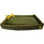 Miu Pets Ortopedik Kedi Ve Köpek Yatağı Yıkanabilir Kemik Yastıklı Tüplü - Yeşil - 80 x 110 x 17 cm