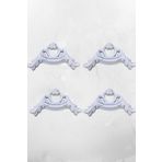 MİVA KONSEPT Dekoratif Poliüretan Boyanabilir 2.5 CM Uyumlu Duvar Çıtası Köşe Motifi 4 adet (SET 116-4)