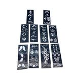 MİX DESEN 8X20CM TÜP KINA DESEN ÇIKARTMA ŞABLONU 10 PARÇA (5264)