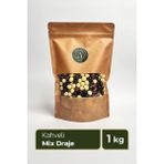 Mix Kahveli Draje - Sütlü, Bitter ve Beyaz Çikolata Kaplı 1kg - 1 kg