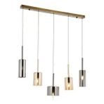 Mix Modern Avize E14 30w 70x15cm Metal Eskitme Avonni-av-1675-5ey-bf Kaplama