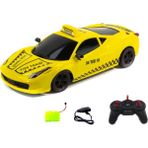 Mix Oyuncak 1:16 Ölçek Uzaktan Kumandalı Sarı Taksi Ferrari Işıklı Şarjlı