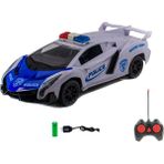 Mix Oyuncak 1:16 Uzaktan Kumandalı Polis Arabası Lamborghini Işıklı Şarjlı - Mavi