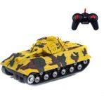 Mix Oyuncak Uzaktan Kumandalı Tank Çöl Leopar Full Fonksiyon Işıklı Sesli - Sarı