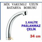 MİX VAKUMLU UZUN DEVE BOYNU AÇ KAPA MUTFAK BATARYASI UCU PASLANMAZ ÇELİK BATARYA UCU BORUSU