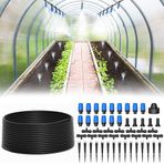 MIXC 1/4 "hızlı bağlantı sis sulama kitleri aksesuarları bitki sulama sistemi ile 65ft 1/4" boş dağıtım boru hortumu