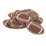 MIXCUT Prevessel 20 Adet Rugby Şekli Işlemeli Yama Çok Amaçlı Moda DIY Yapışkanlı Futbol Yama Giyim Ceketler T Shirt Pantolon Şapka Çanta Için Yamalar Dikmek