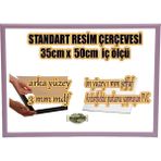 MİXEFOR Boş Çerçeve - 35CM x 50CM Iç Ölçü -Renk LİLA -Arka Yüzey 3mm Mdf- Ön yüzey Kırılmaz parlama yapmayan Antireflektif - Lila