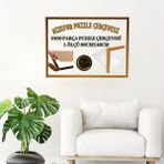 mixefor Puzzle Çerçevesi 1000 Parça Ölçü 66CM x 48CM Ön Yüzey Kırılmaz Antireflektif Arka Yüzey Ahşap Mdf - Altın