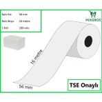 Mixgros 56X16 Metre Termal Kredi Kartı ve Yazarkasa Pos Rulosu 100 Adet