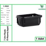 MİXGROS Plastik Kozmetik Alışveriş El Sepeti 7 Litre Siyah 1 Adet