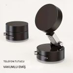 MixmioLife Manyetik Vakumlu Telefon Tutucu 360° Döner Güçlü Mıknatıs Araç, Ev, Ofis, Masaüstü Uyumlu