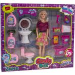 Mixoyuncak Oyuncak Bebek Cindy Temizlik Banyo Seti 13 Parça 30 cm - Renkli