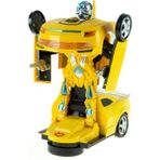 mixoyuncak Oyuncak Süper Araba Transformers Robota Dönüşen Işıklı Sesli Sarı
