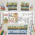 Mixoyuncak Ramazan Şenliği Dev Rulo Boyama Kağıdı 4 Metre Kültürel Etkinlik ve Oyun - 1