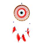 Mixperi Nazar Boncuğu Motifli Düş Kapanı El Yapımı Kırmızı Duvar Süsü