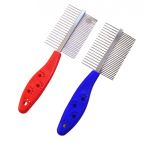 Mixpet 18x5cm Çift Kullanımlı Kedi Köpek Paslanmaz Bakım Tarağı